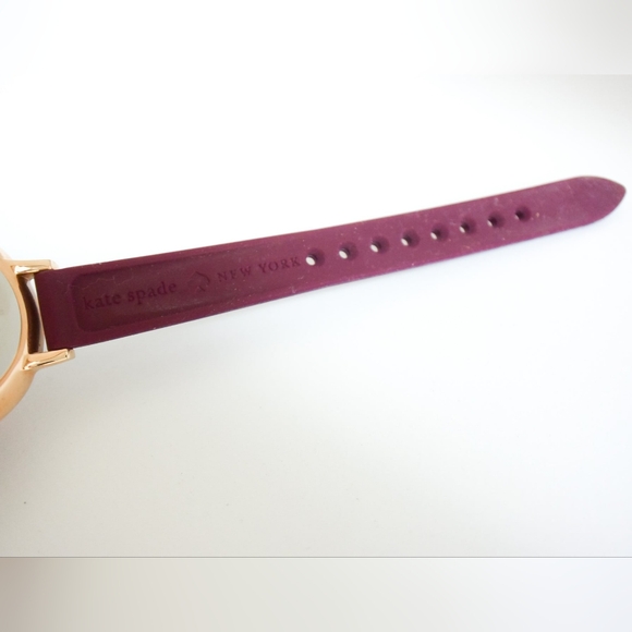 ?*Kate Spade* Park Row Watch- Fuschia/Purple - Silicone Band, 33mm. RARE COLOR! main image 8